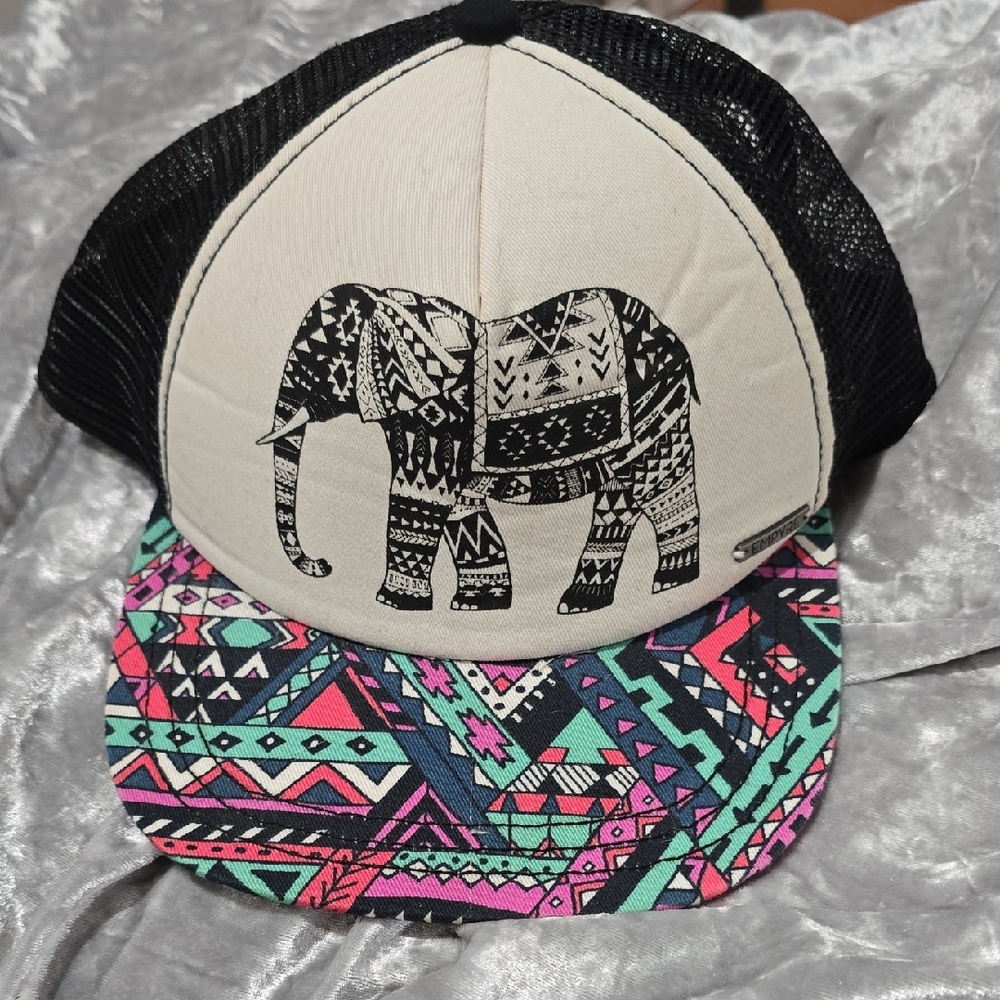 Empyre Black and Cream Elephant Kids Hat
